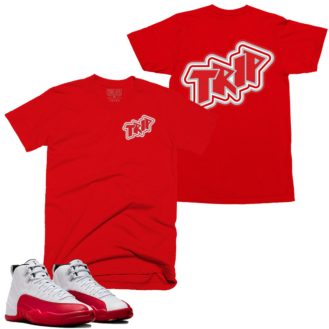 Trip Tee | Retro Air Jordan 12 Cherry Red T-shirt