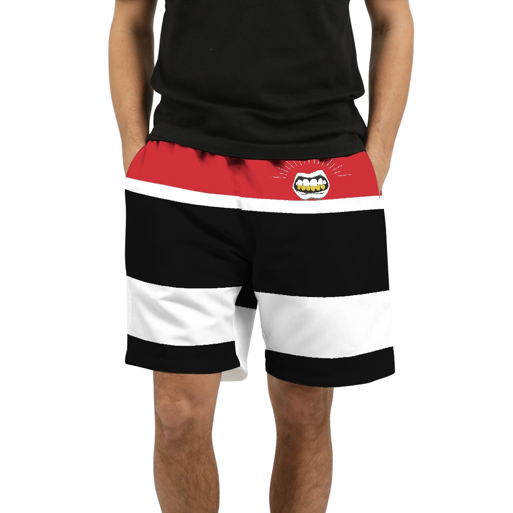 Men's OG Gym Red Shorts | Retro Jordan 1 Colorblock Swim Trunks