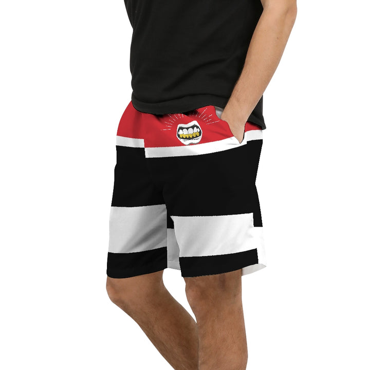 Men's OG Gym Red Shorts | Retro Jordan 1 Colorblock Swim Trunks