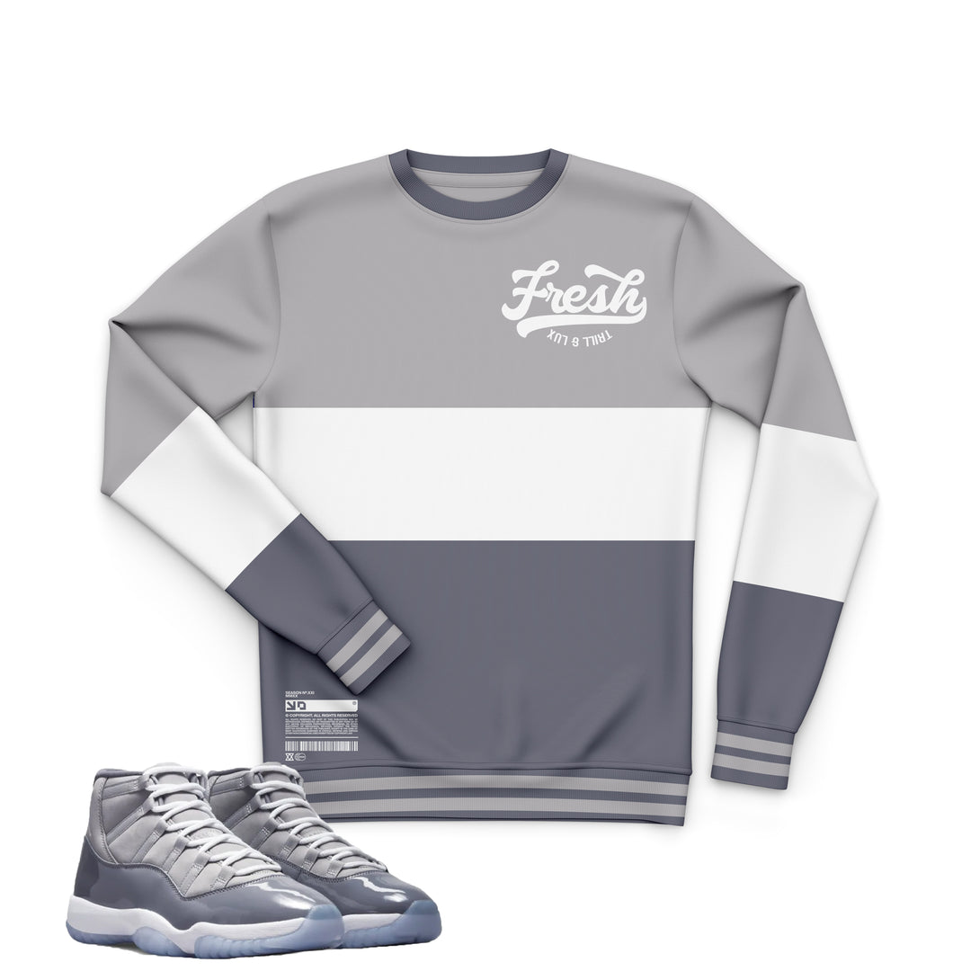 Fresh Sweatshirt | Air Jordan 11 Cool Grey Inspired Sweater