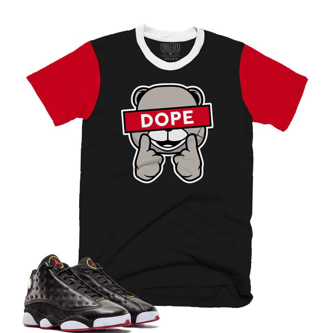 Dope Tee | Retro Air Jordan 13 Playoff Colorblock T-shirt