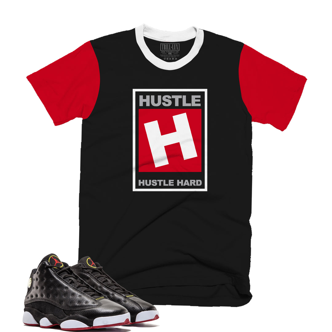 Hustle Tee | Retro Air Jordan 13 Playoff Colorblock T-shirt