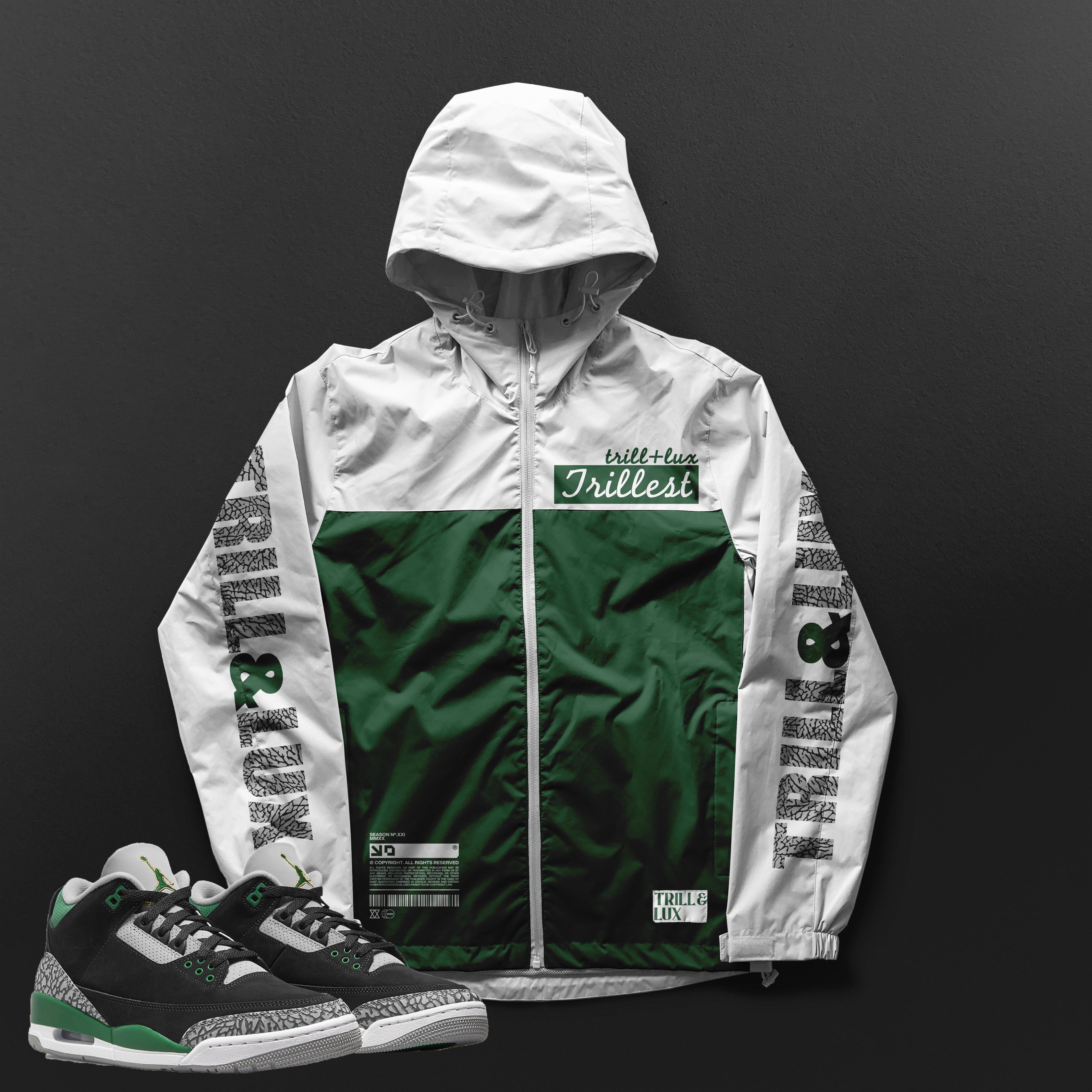 jordan 1 pine green jacket