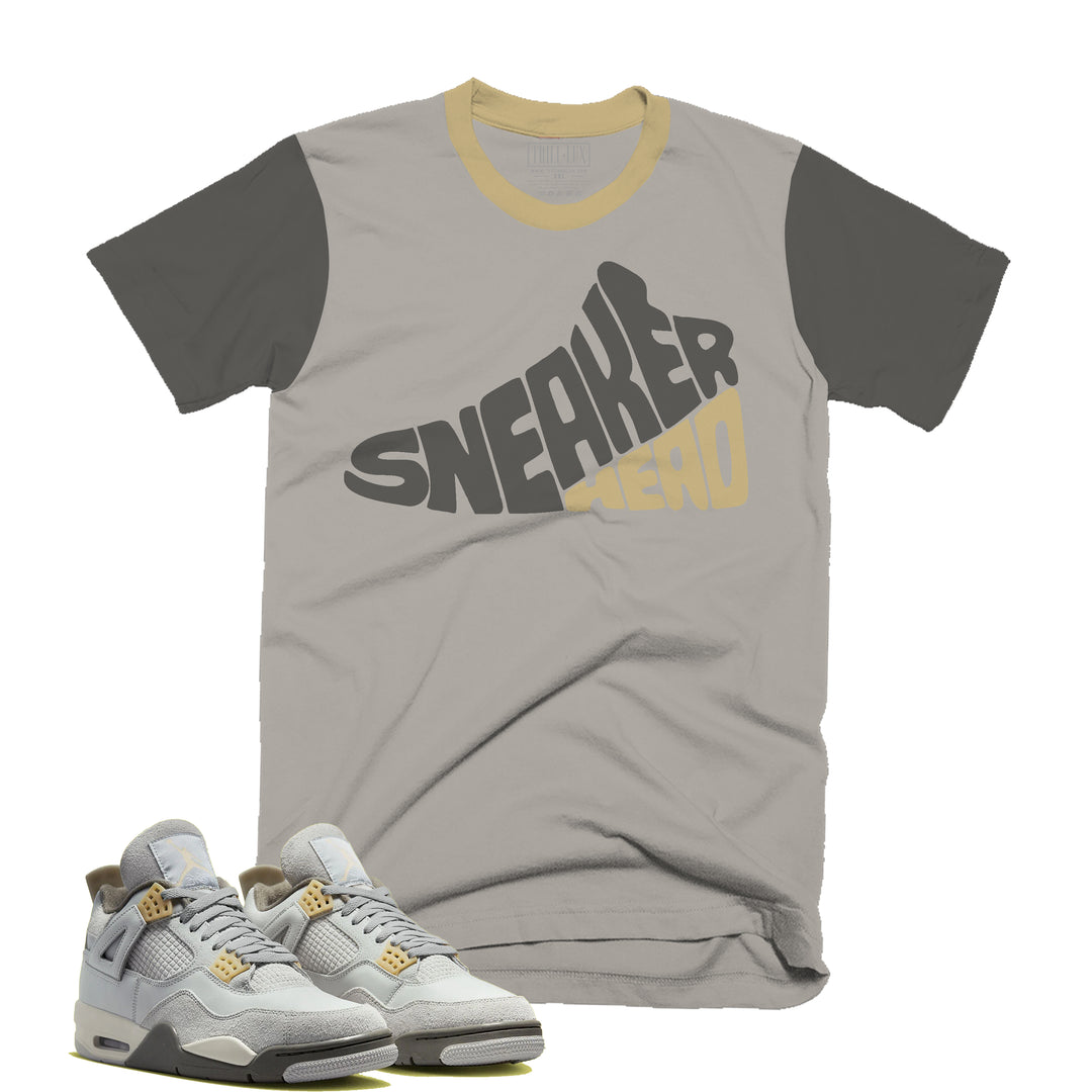 Sneakerhead Tee | Retro Air Jordan 4  Craft Photon Dust Colorblock T-shirt