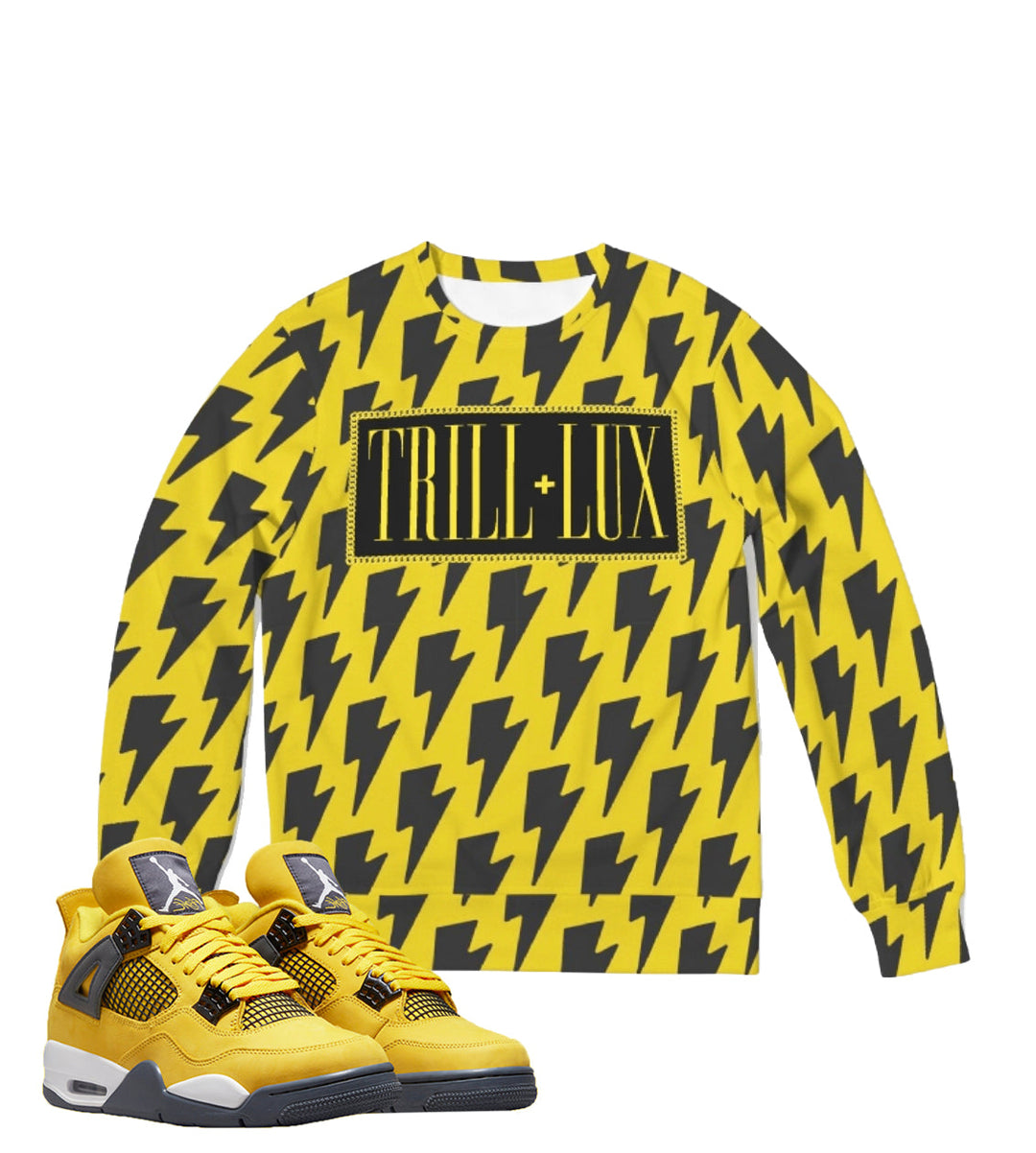 CLEARANCE - Bolt Sweatshirt | Air Jordan 4 Tour Yellow Inspired Sweater