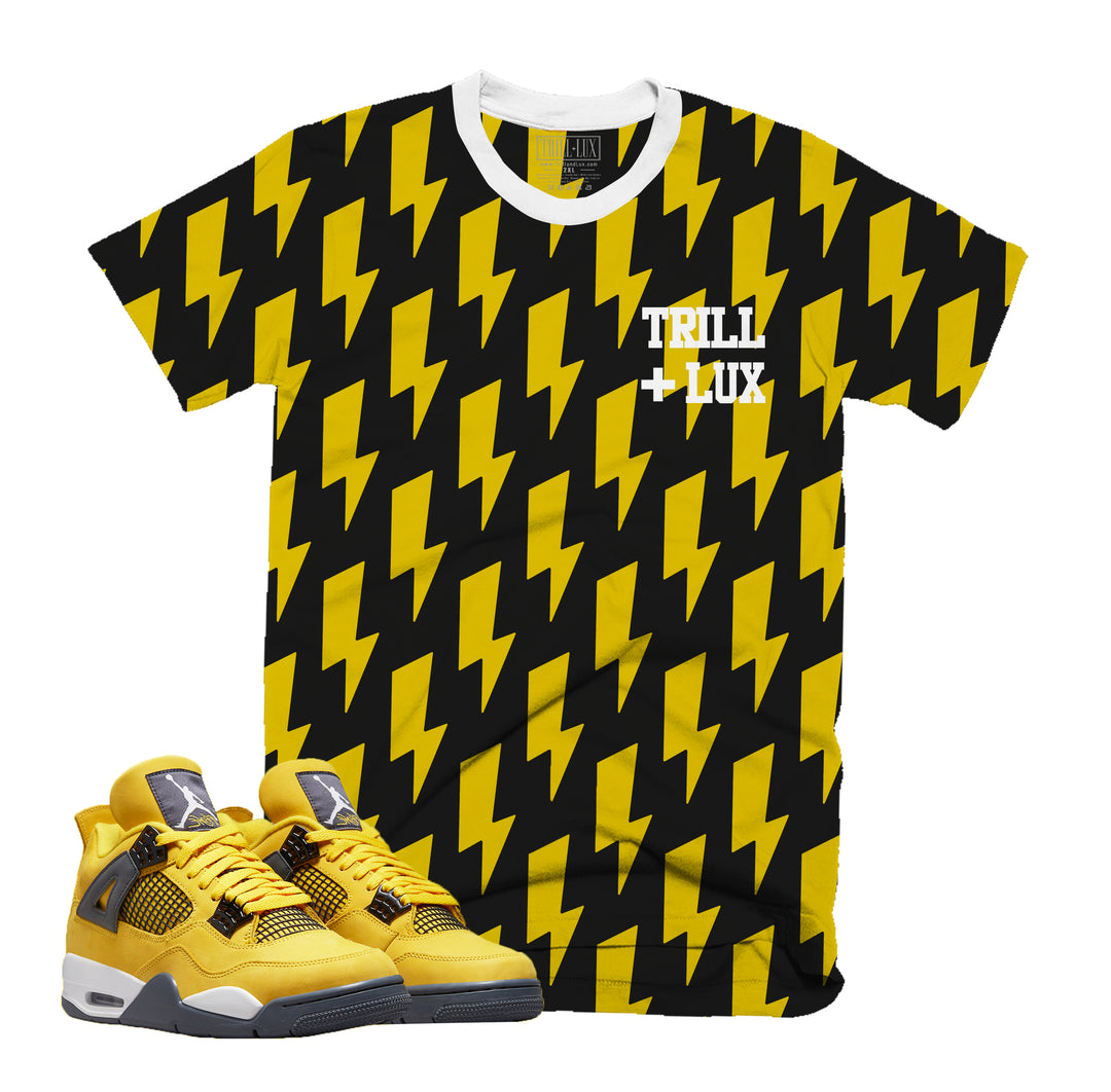 Lightning | Retro Air Jordan 4 Tour Yellow T-shirt |