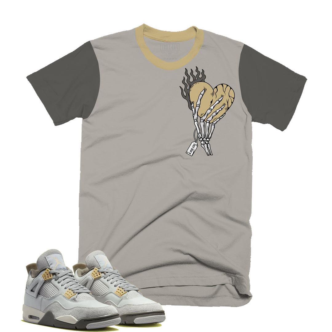 Cost Your Soul Tee | Retro Air Jordan 4  Craft Photon Dust Colorblock T-shirt
