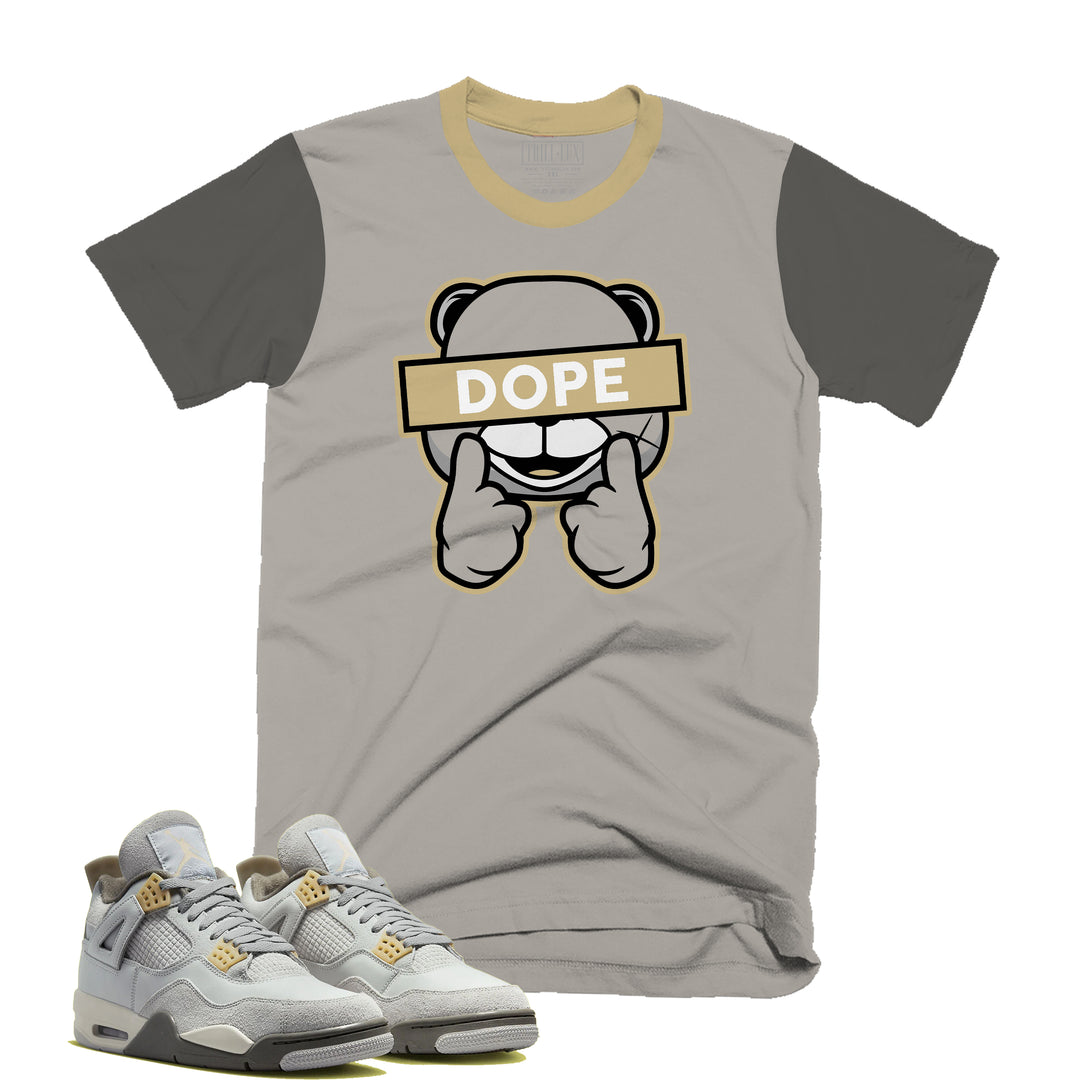 Dope Tee | Retro Air Jordan 4 Craft Photon Dust Colorblock T-shirt