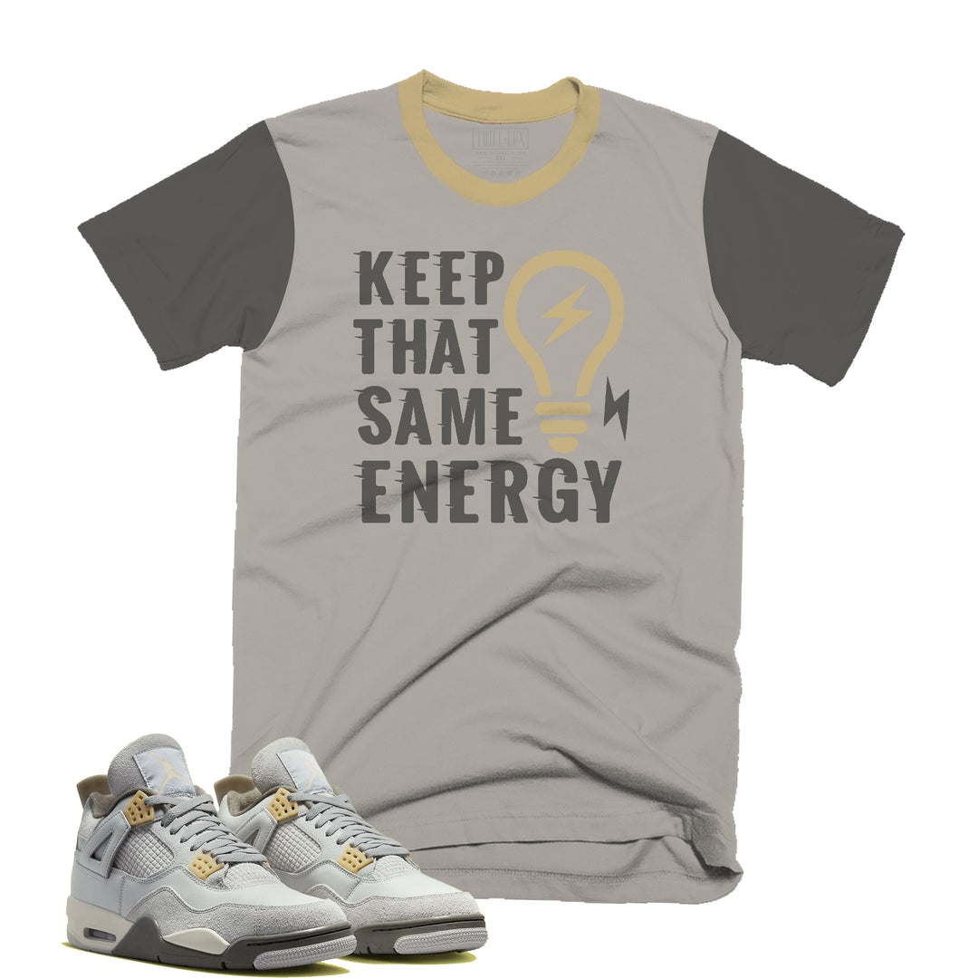 Energy Tee | Retro Air Jordan 4  Craft Photon Dust Colorblock T-shirt