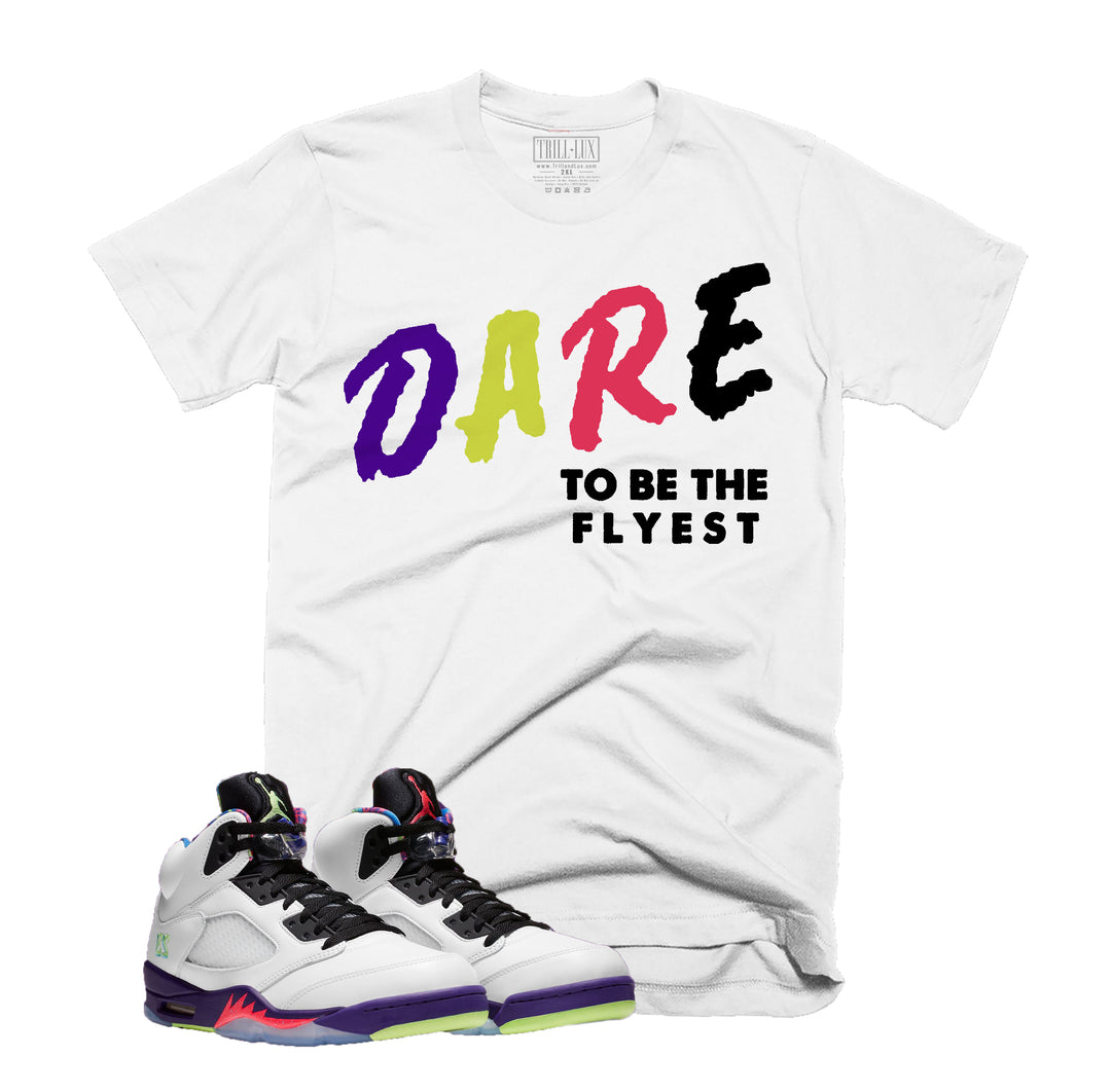Dare To Be The Flyest | Retro Air Jordan 5 Ghost Green Inspired | T-shirt