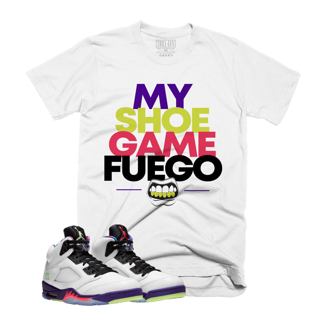 Shoe Game Fuego | Retro Air Jordan 5 Ghost Green Inspired | T-shirt Bel Air