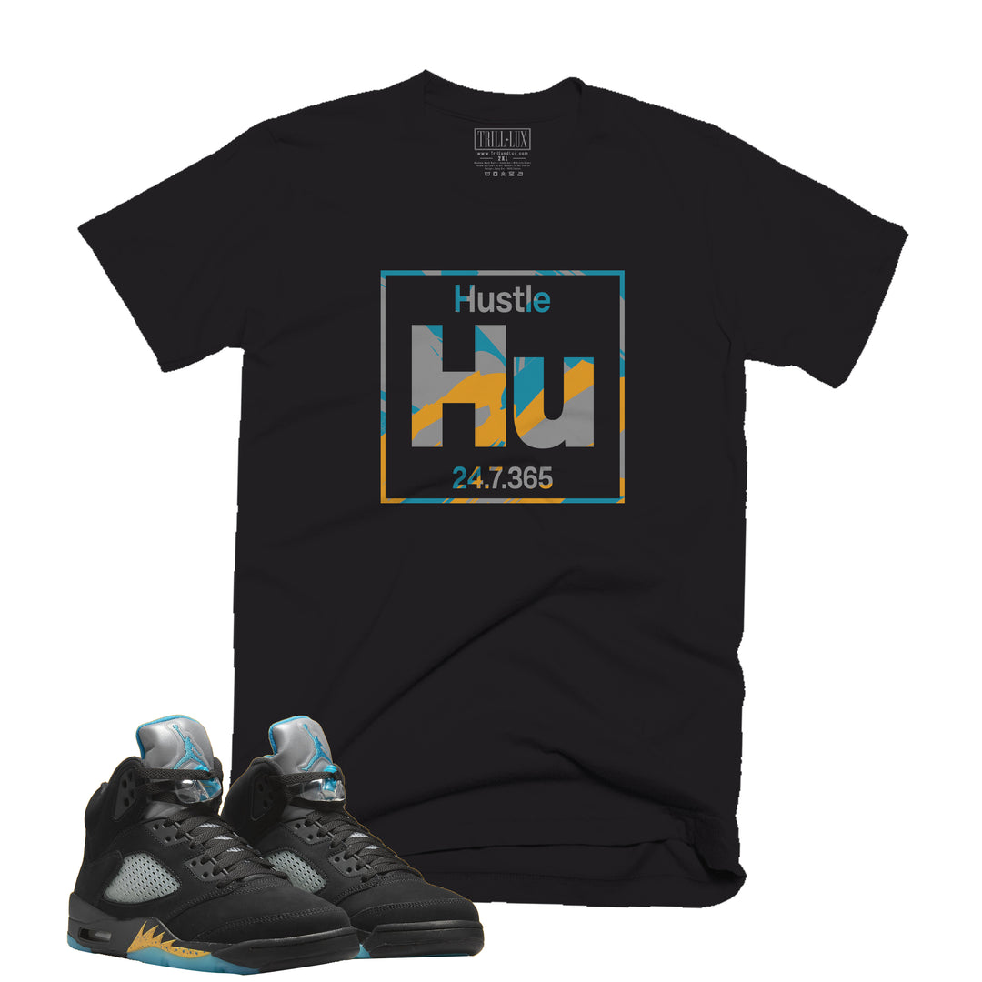 Element Tee | Retro Air Jordan 5 Aqua T-shirt