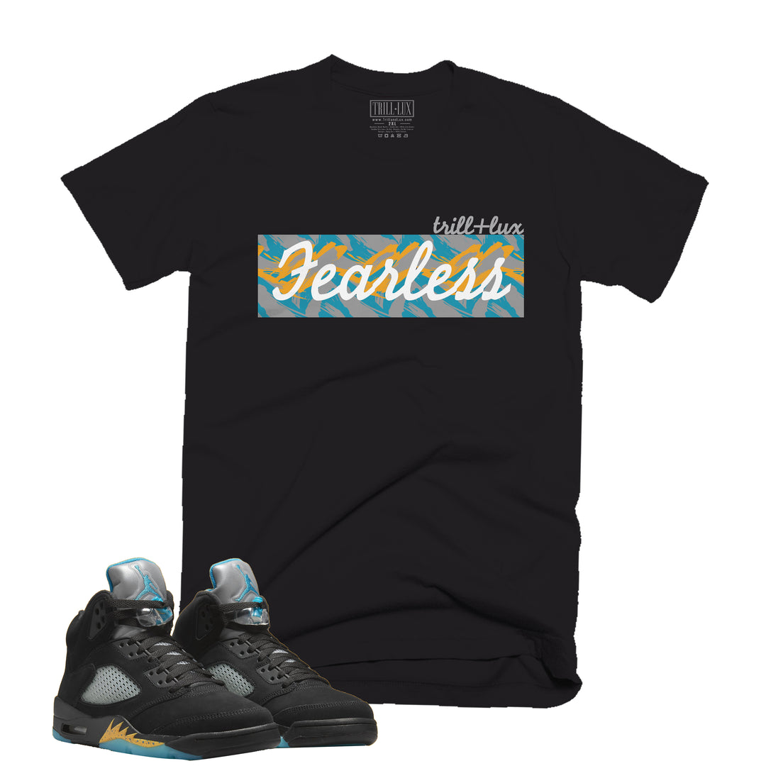 Fearless Tee | Retro Air Jordan 5 Aqua T-shirt