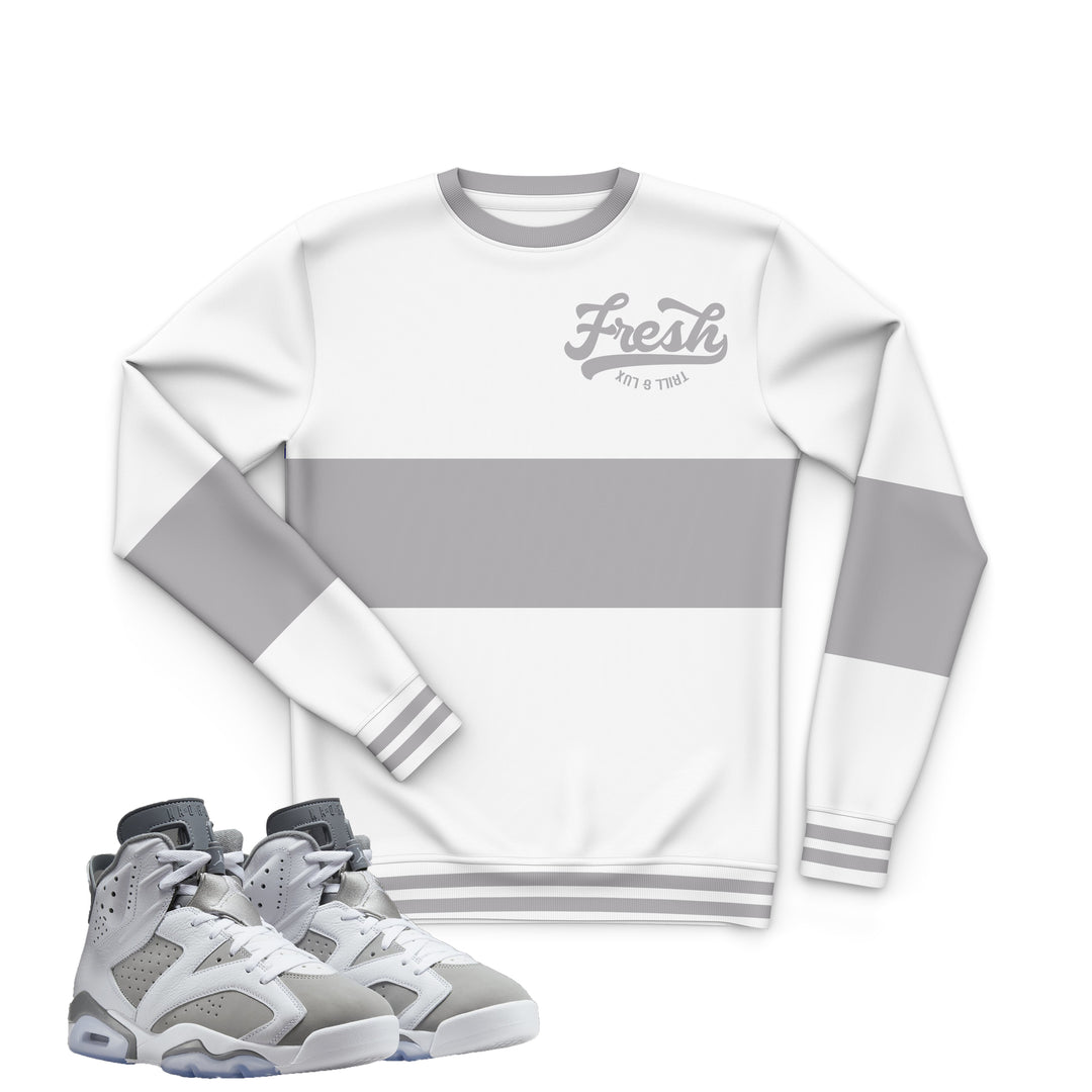 Fresh Sweatshirt | Air Jordan 6 Cool Grey Inspired Sweater