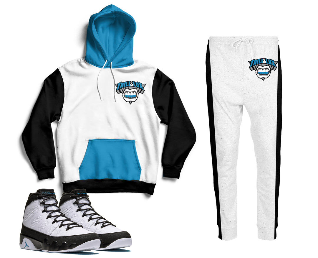 Trill | Air Jordan 9 University Blue Inspired Jogger and Hoodie Suit |