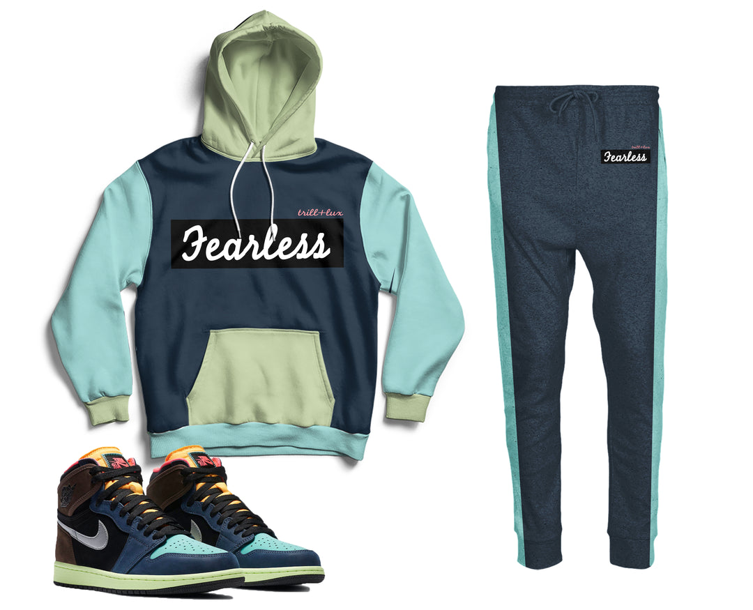 Trill & Lux Fearless | Air Jordan 1 Bio Hack Inspired Jogger and Hoodie Suit |