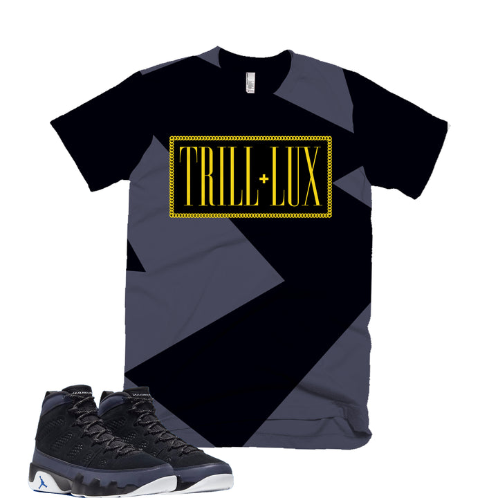 Trill & Lux Fragment Tee | Retro Jordan 9 Racer Blue T-shirt |