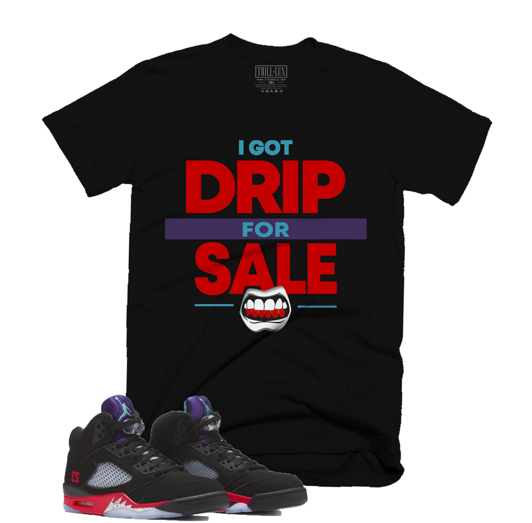 Trill & Lux Drip for Sale Tee | Retro Air Jordan 5 Top 3 Inspired |