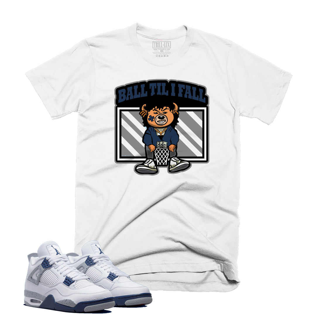 Ball Tee | Retro Air Jordan 4 Midnight Navy Colorblock T-shirt