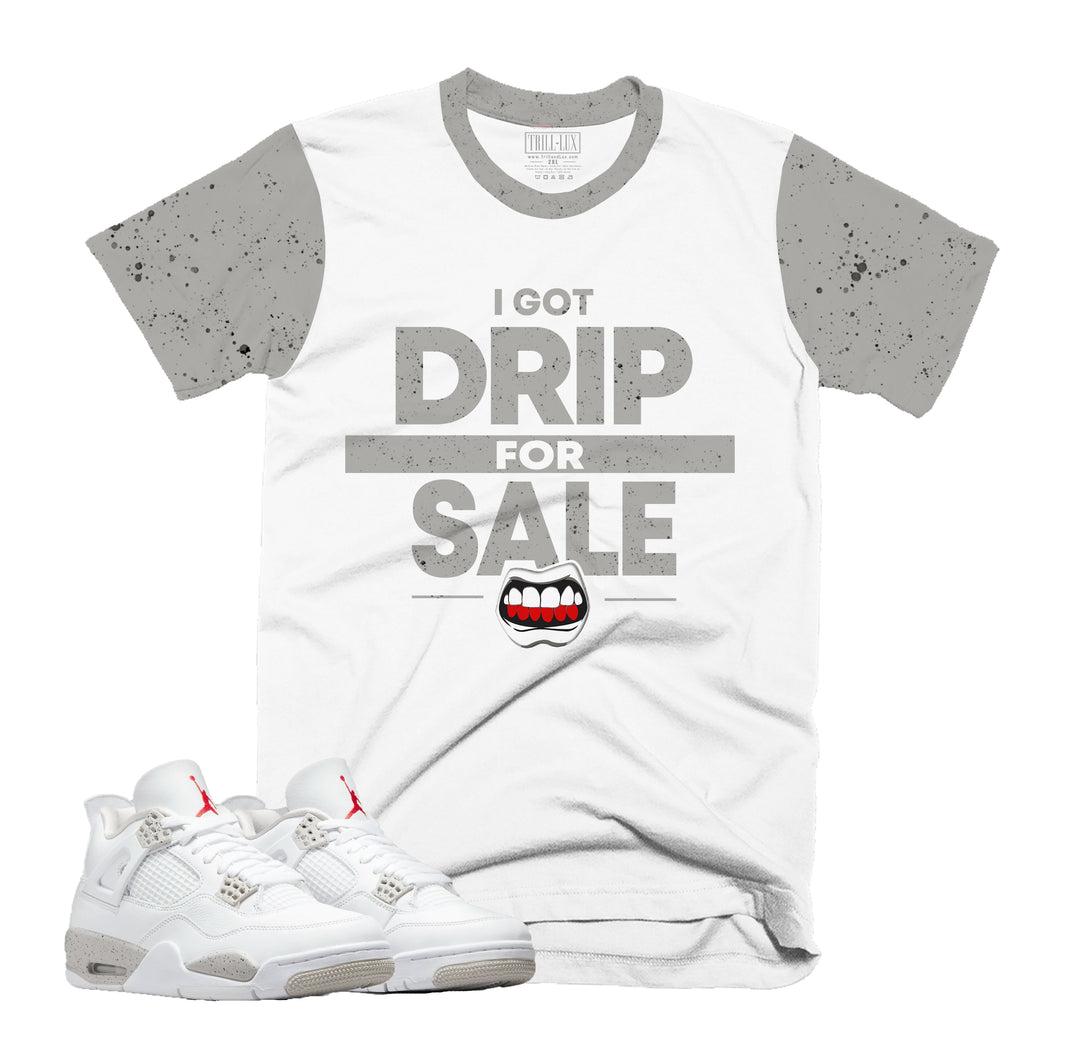 Drip For Sale | Retro Air Jordan 4 Tech White Oreo T-shirt |