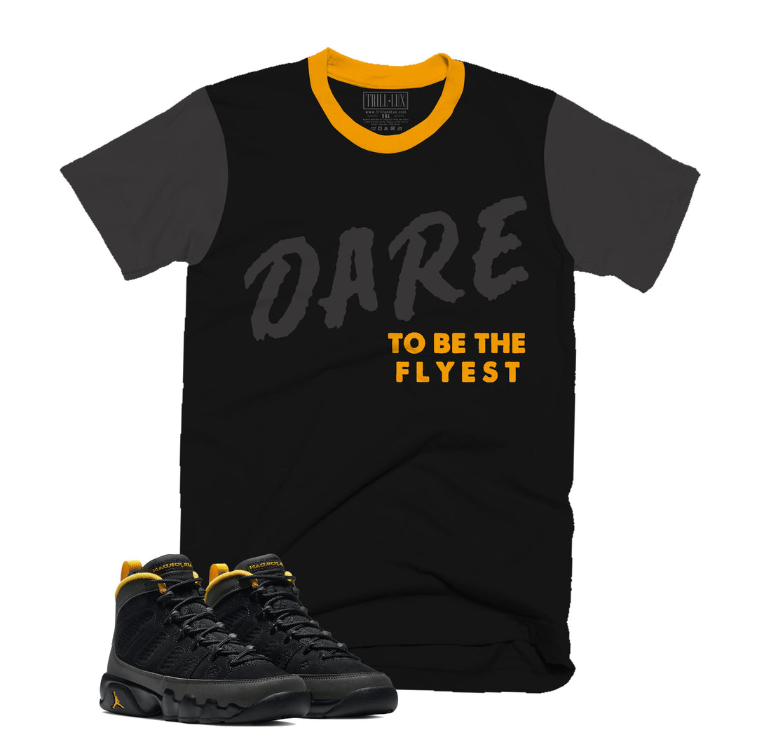 Dare Tee | Retro Air Jordan 9 University Gold T-shirt |