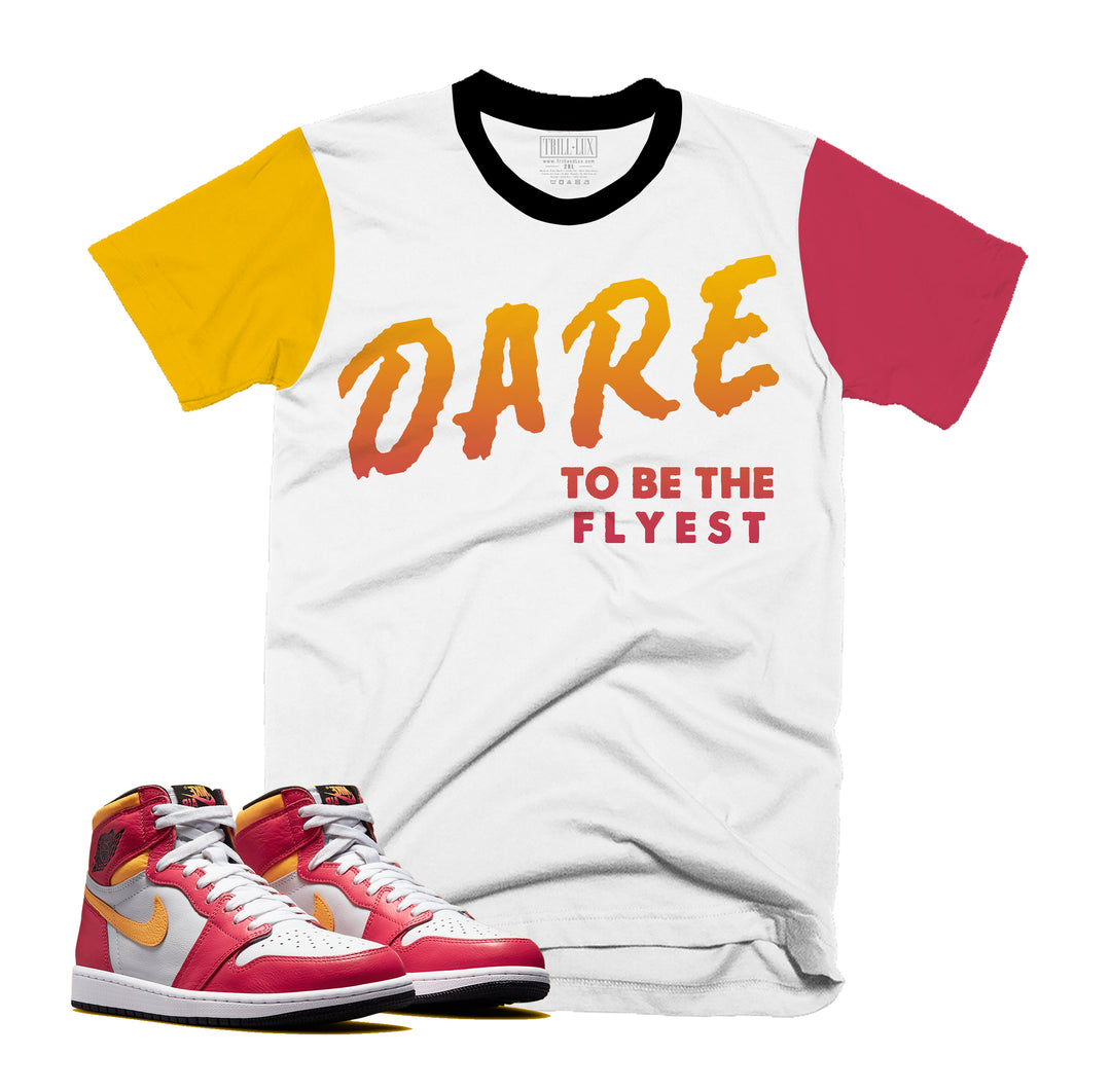 Dare Tee | Retro Air Jordan 1 Fusion Red Colorblock T-shirt