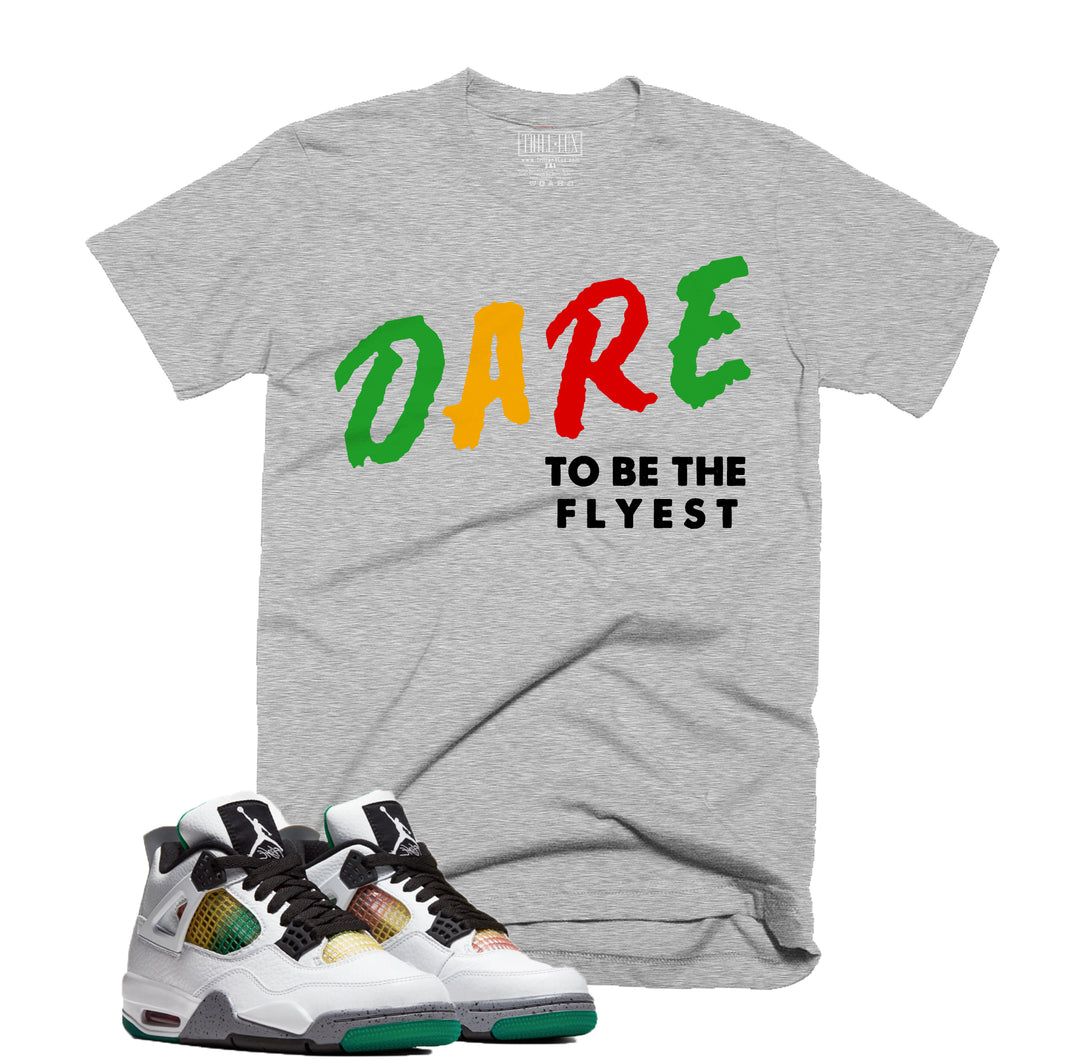 Dare to be Fly Tee | Retro Jordan 4 | Lucid Green Rasta |  T-shirt