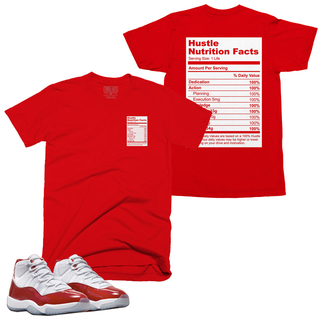 Facts Tee | Retro Air Jordan 11 Cherry Red T-shirt