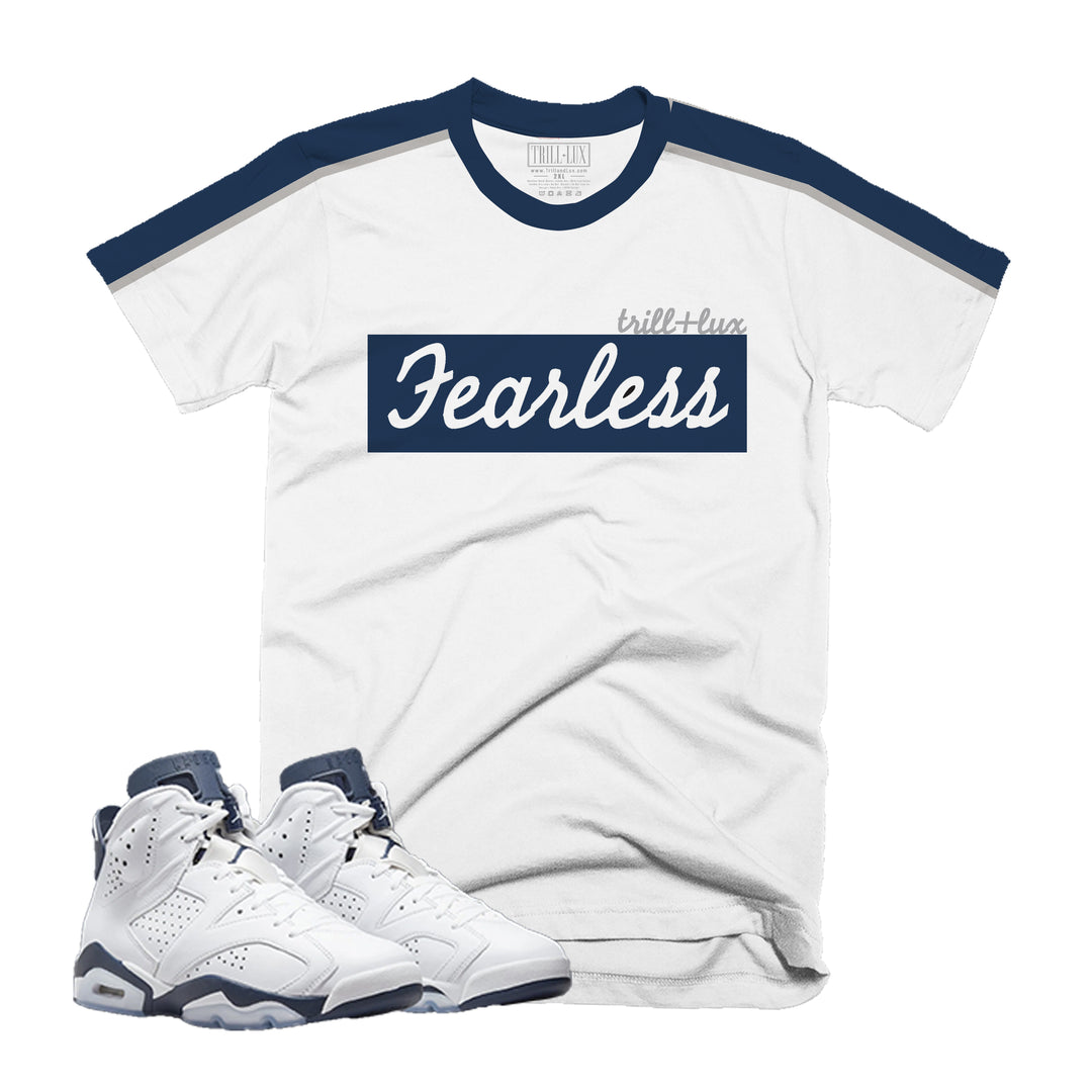 Fearless | Retro Air Jordan 6 Midnight Navy Colorblock T-shirt
