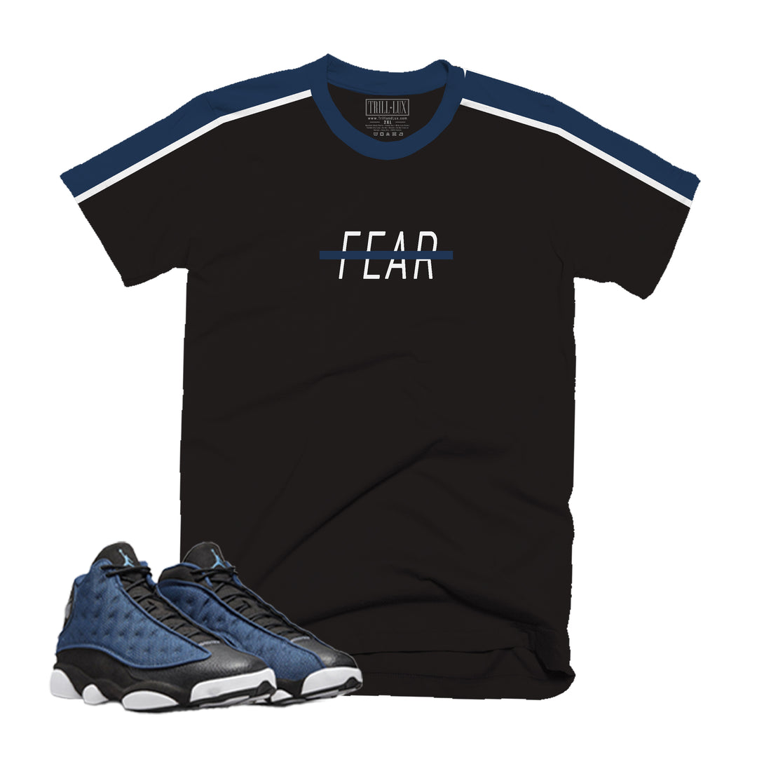 Fear Less Tee | Retro Air Jordan 13 Navy Colorblock T-shirt