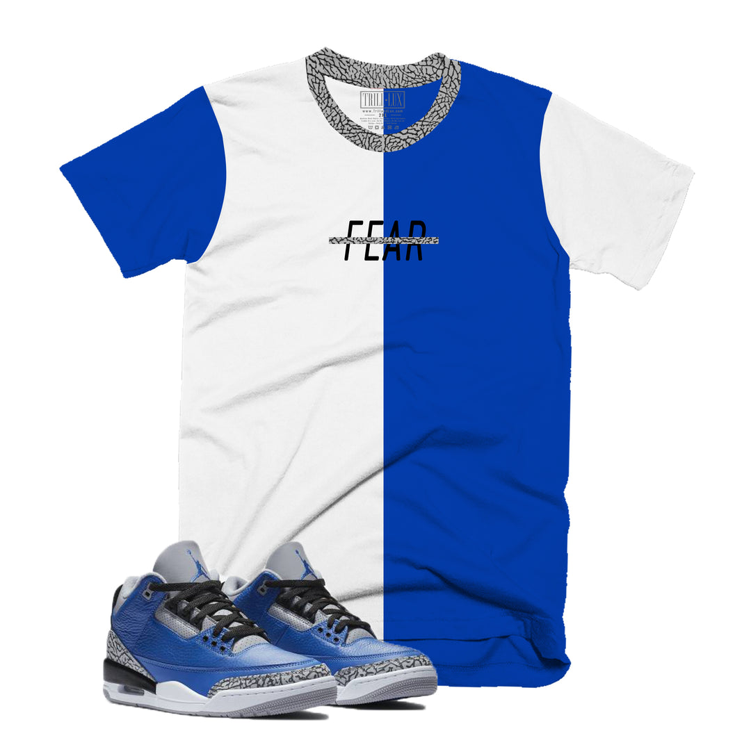 Fearless Tee | Retro Jordan 3 Blue Cement T-shirt |