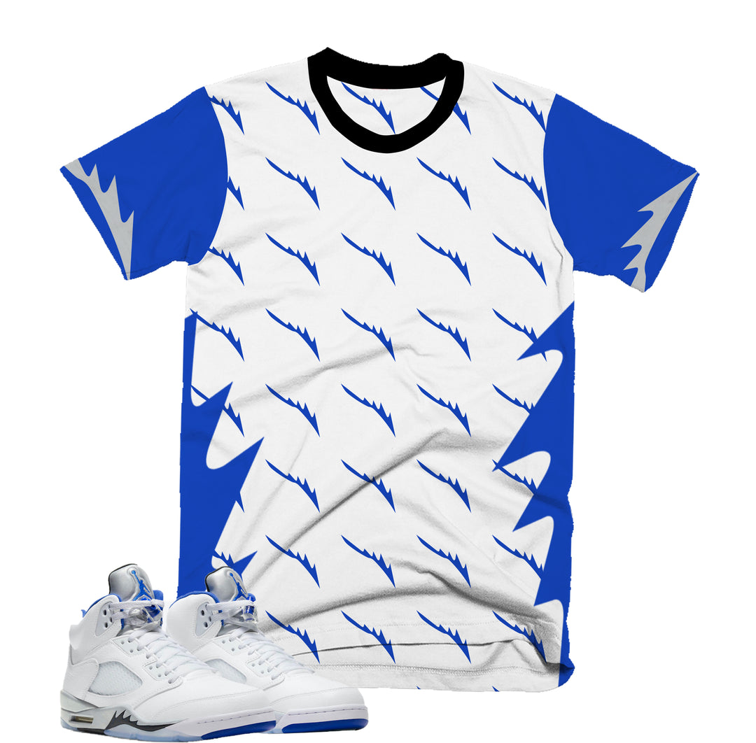Fighter Tee | Retro Air Jordan 5 Stealth Colorblock T-shirt