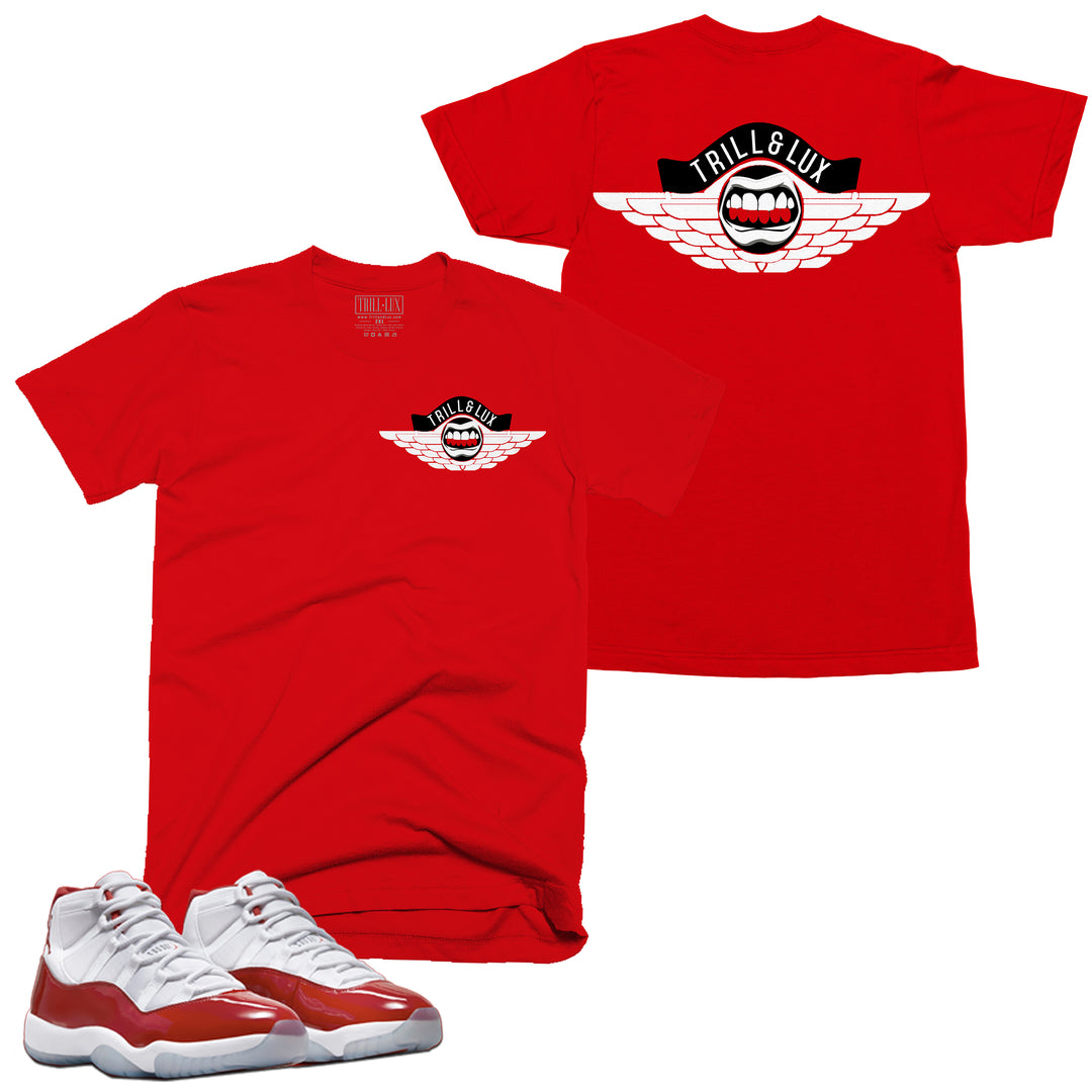 Flight Tee | Retro Air Jordan 11 Cherry Red T-shirt