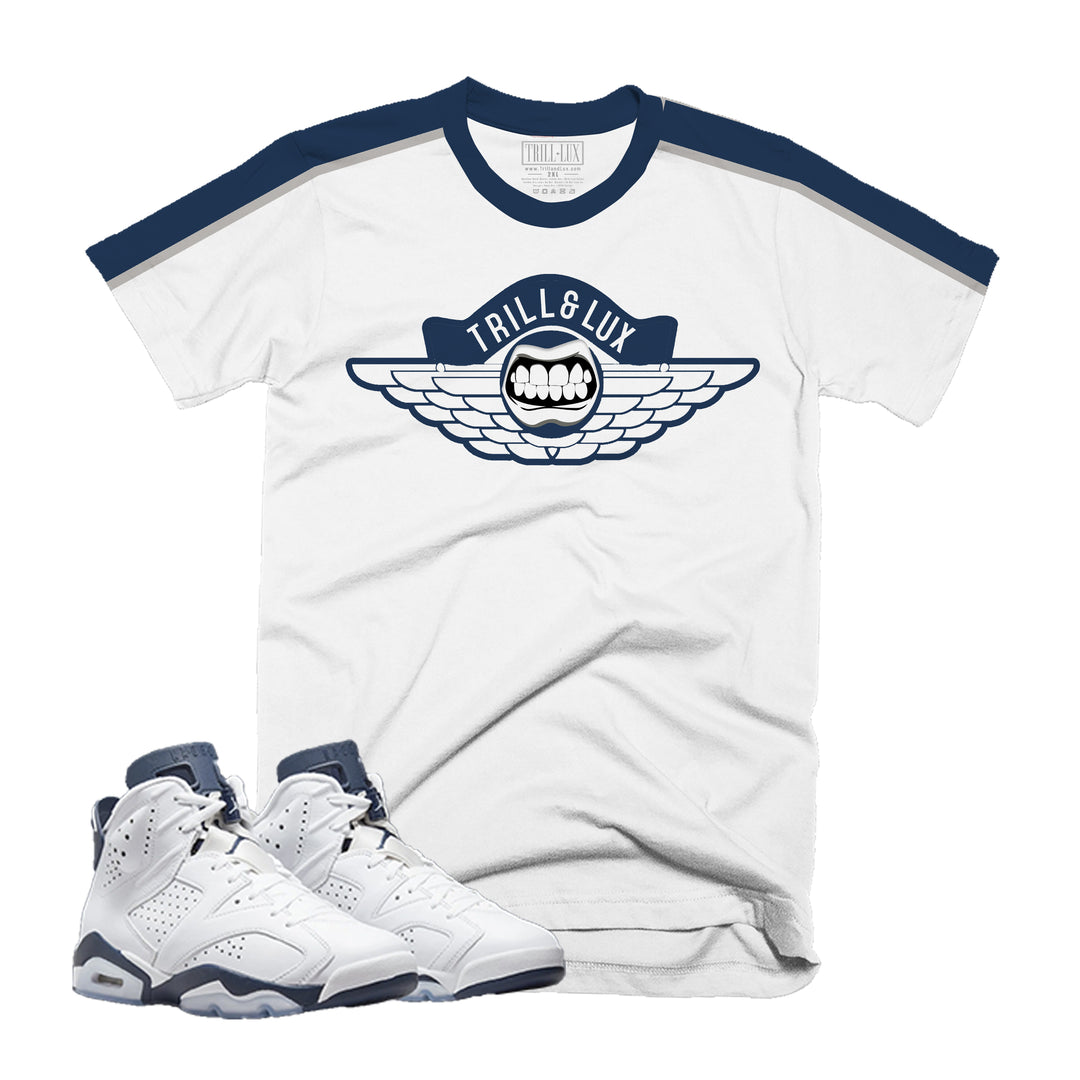 Flight | Retro Air Jordan 6 Midnight Navy Colorblock T-shirt