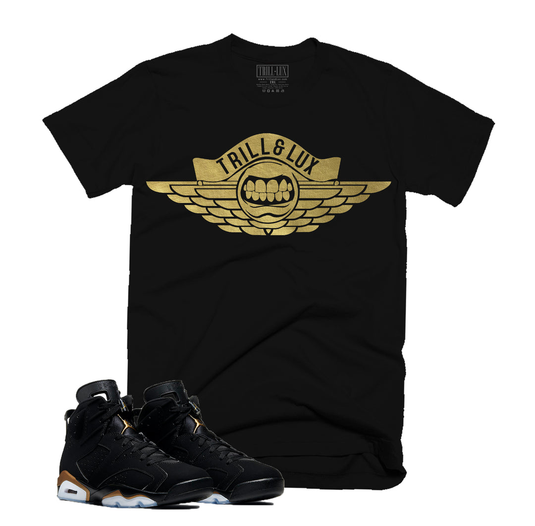 Trill & Lux Wingz Tee | Retro Air Jordan 6 DMP Inspired | T-shirt