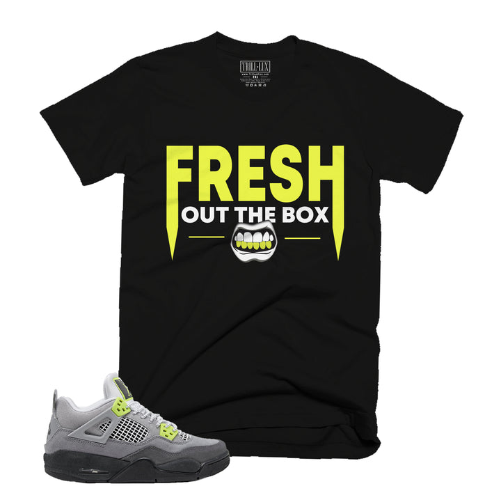 Fresh out the Box Tee | Retro Jordan 4 Volt |  95 Neon | Air Max 95 | T-shirt