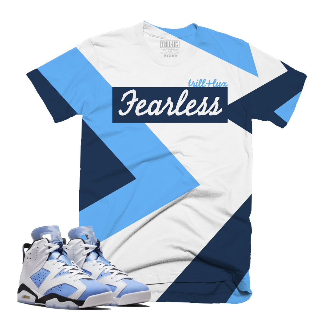 Fearless | Retro Air Jordan 6 UNC Colorblock T-shirt