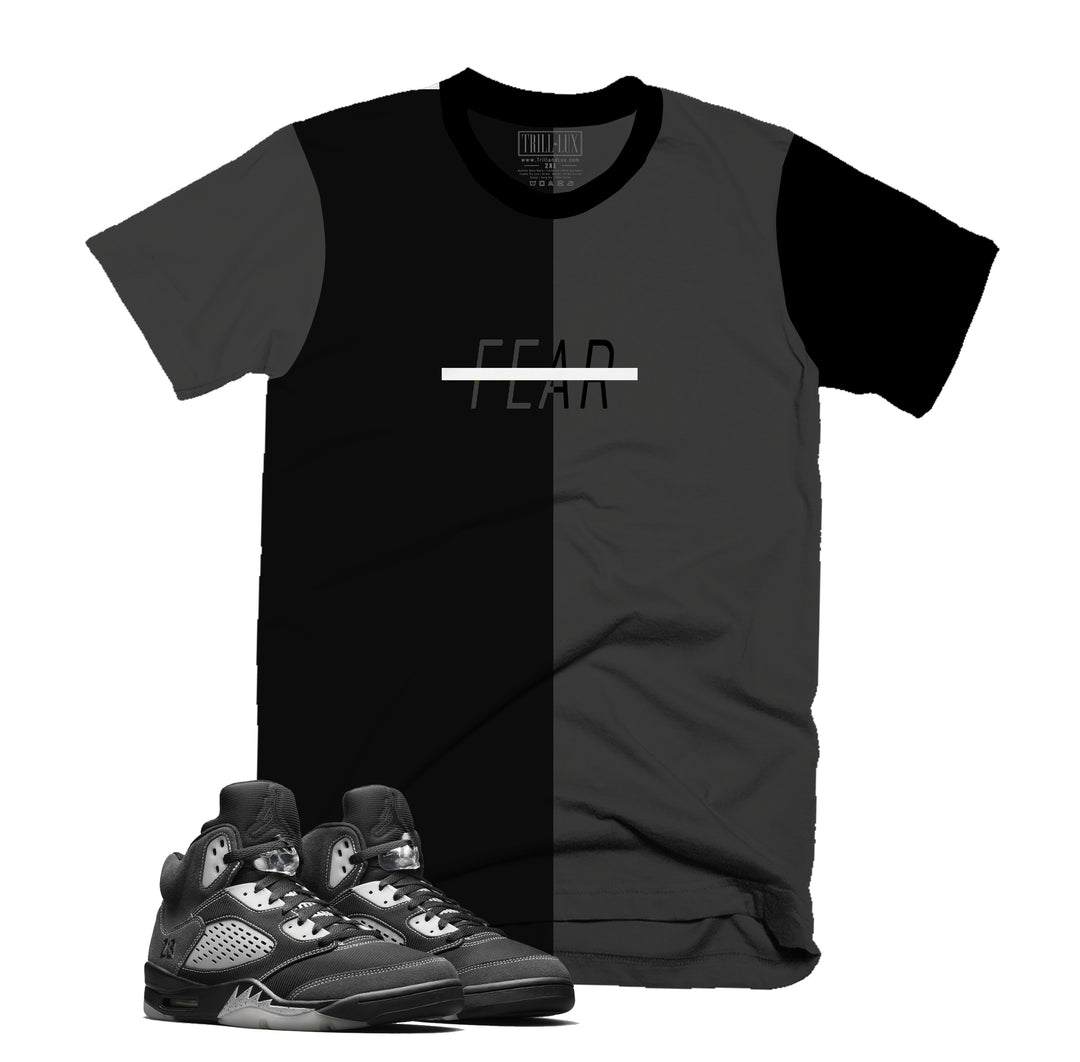 Fearless Tee | Retro Air Jordan 5 Anthracite Colorblock T-shirt