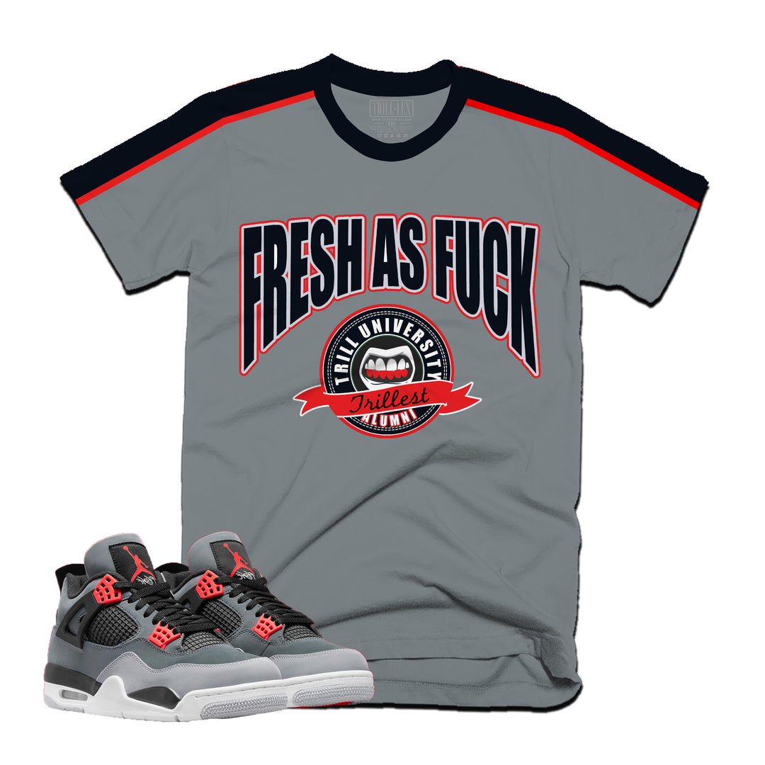Fresh AF Tee | Retro Air Jordan 4 Infrared Colorblock T-shirt