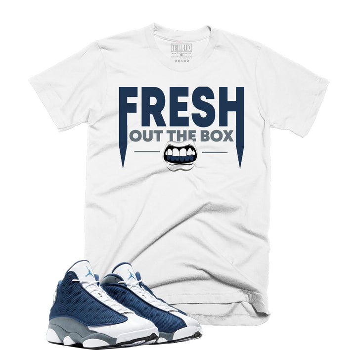 Trill & Lux Fresh Out The Box Tee | Retro Air Jordan 13 Flint Inspired |