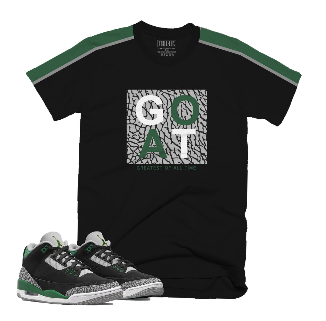 GOAT Tee | Retro Air Jordan 3 Pine Green T-shirt