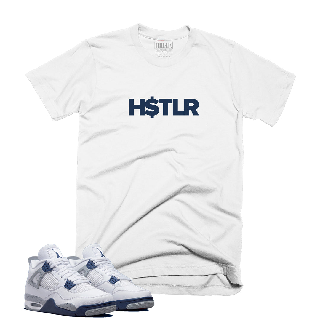 H$TLR Tee | Retro Air Jordan 4 Midnight Navy Colorblock T-shirt