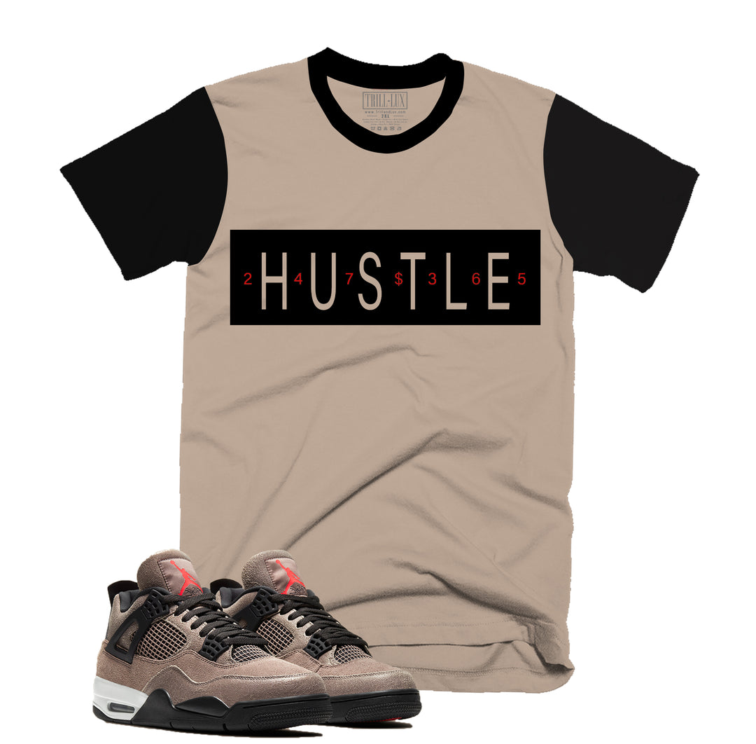 Hustle 24/7| Retro Air Jordan 4 Taupe Haze T-shirt |