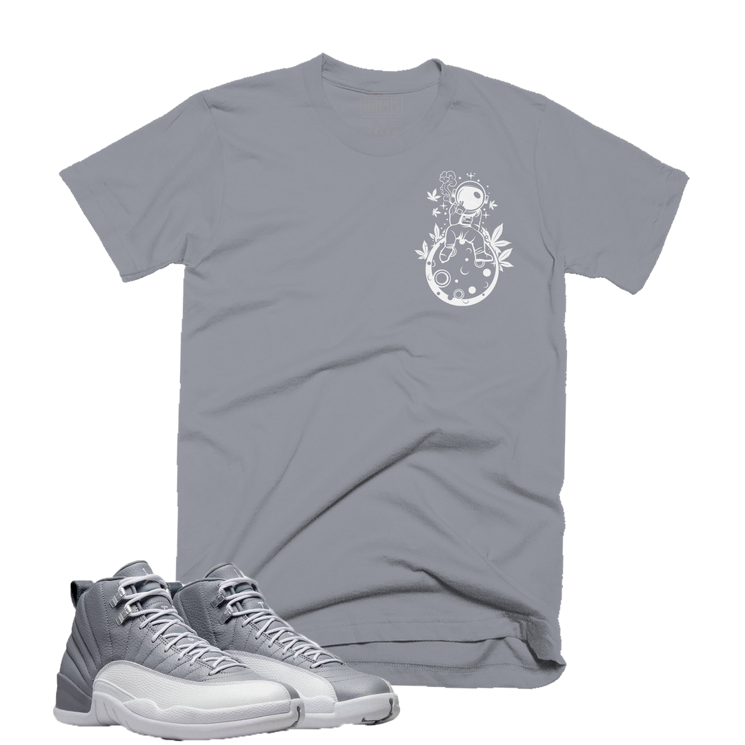 Astronaut Smoke | Retro Air Jordan 12 Stealth Grey Colorblock T-Shirt