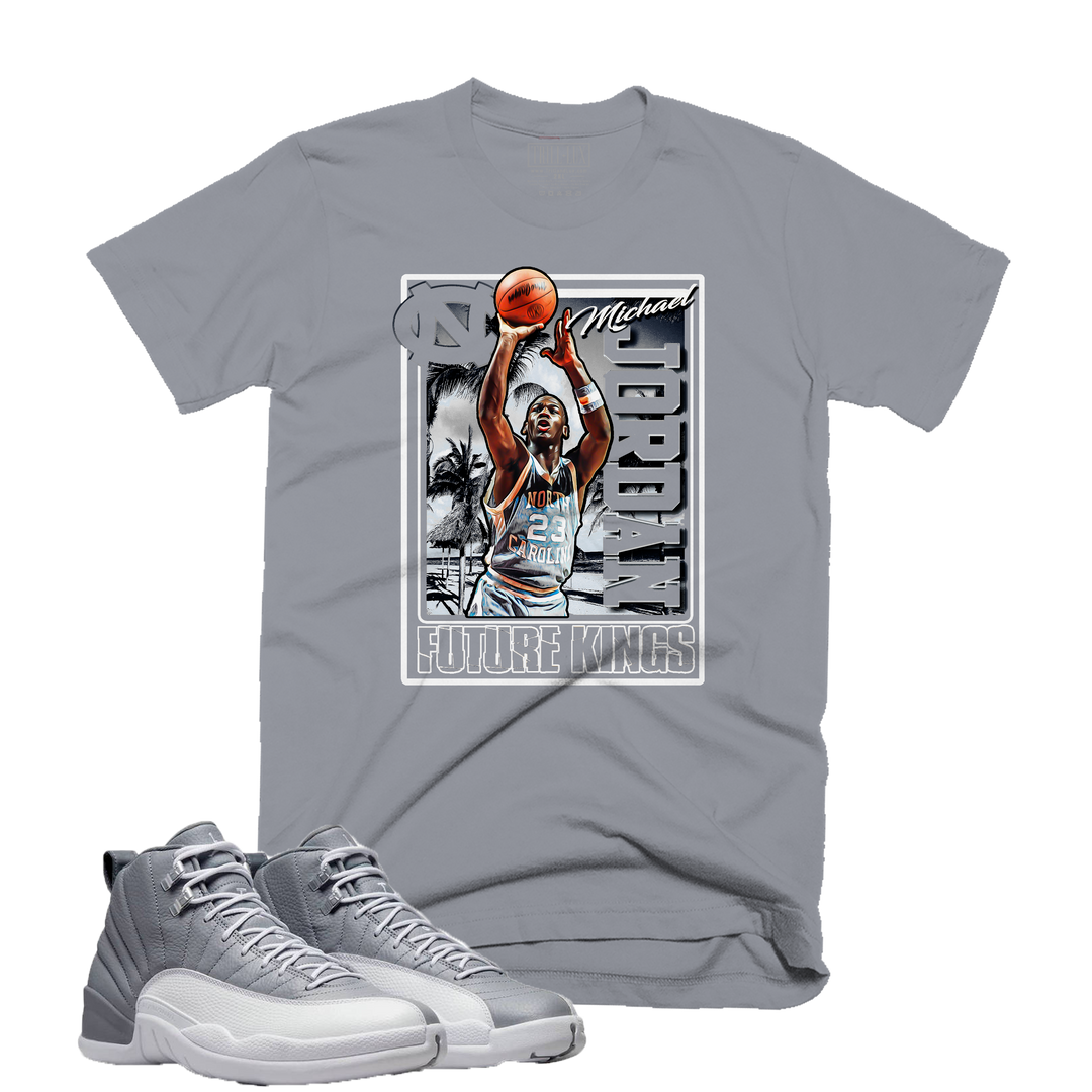 Future Kings | Retro Air Jordan 12 Stealth Grey Colorblock T-Shirt
