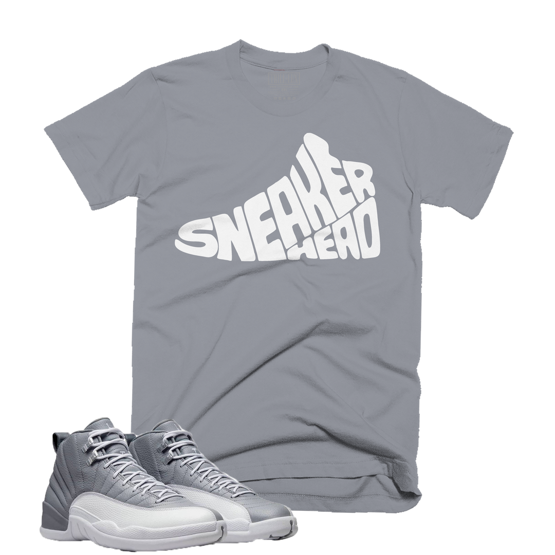 Sneaker Head | Retro Air Jordan 12 Stealth Grey Colorblock T-Shirt
