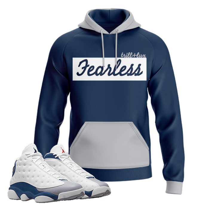 Fearless | Retro Air Jordan 13 French Blue Hoodie