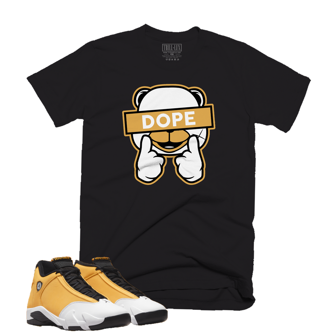 Dope Bear | Retro Air Jordan 14 Ginger Colorblock T-shirt