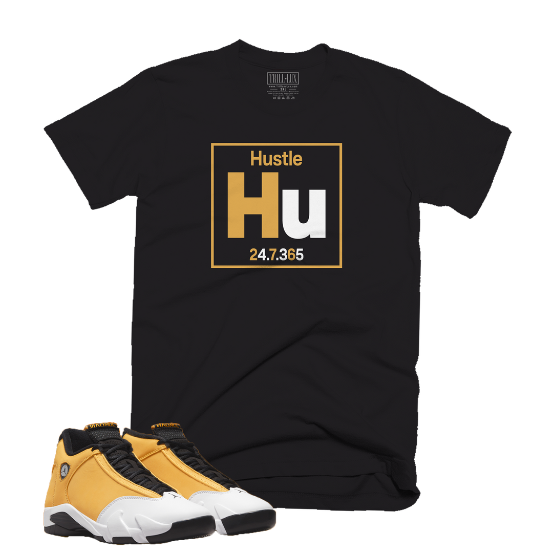 Hustle Element | Retro Air Jordan 14 Ginger Colorblock T-shirt