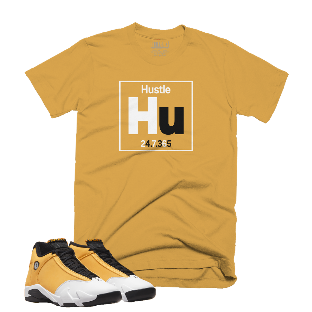 Hustle Element - Ginger | Retro Air Jordan 14 Ginger Colorblock T-shirt